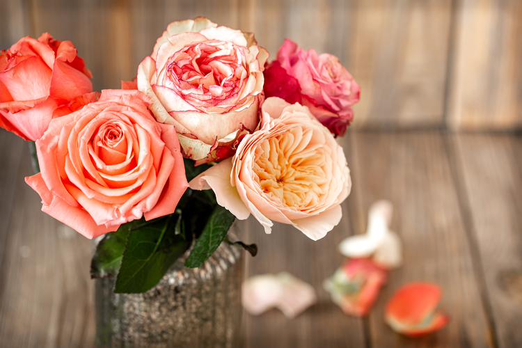 rose bouquet in a vase